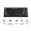 Mechaninė klaviatūra Keychron V1 Ultra 8K — 75% formata, QWERTY, Bluetooth, RGB, Juoda