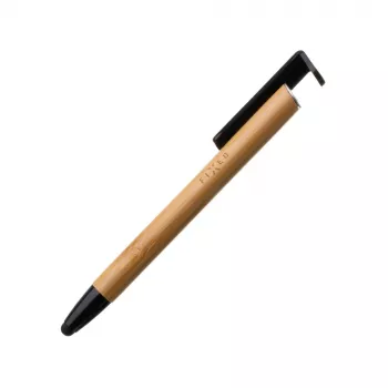 Rašiklis su stiletusu ir stovu FIXED FIXPEN-BA Bamboo — 3 viename: rašiklis, liečiamojo ekrano stiletusas ir staliukas