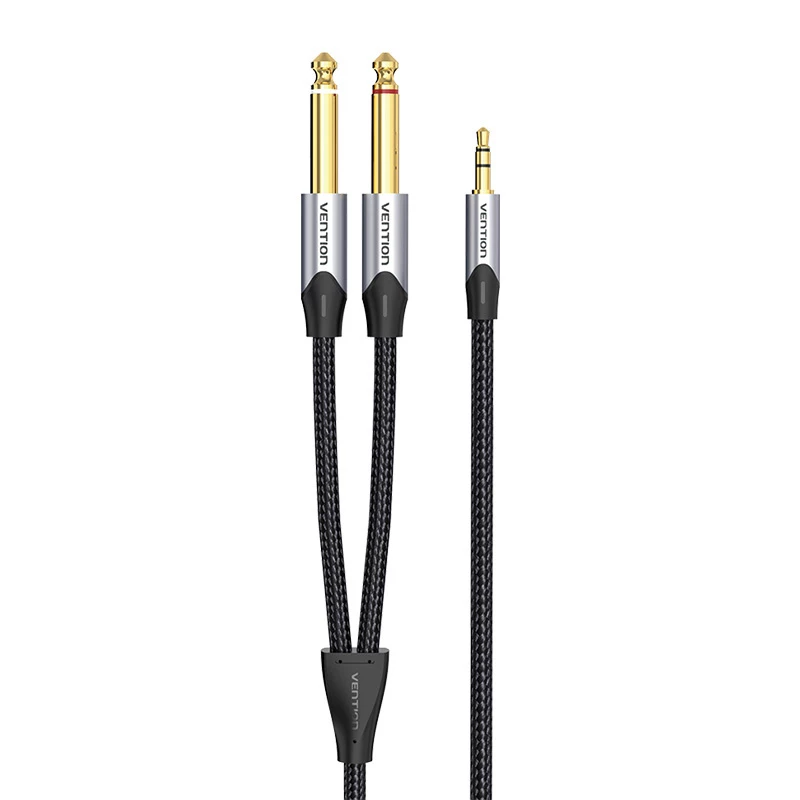 Audio kabelis Vention BARHK 3,5 mm lizdas į 2× 6,35 mm kištukus, 8 m