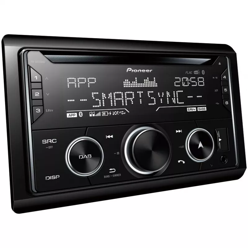 Automobilinis medijos imtuvas Pioneer FH-S820DAB Juodas 200 W Bluetooth