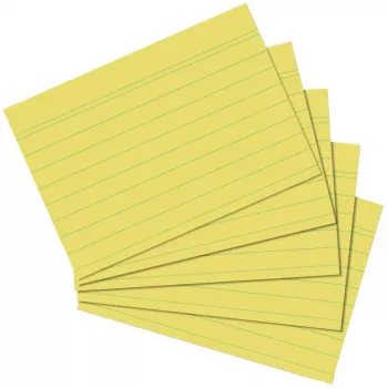 Kortelė indeksinė Herlitz 1150614 Geltona 100 lapų 1 vnt.