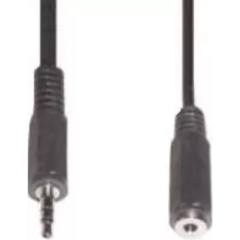Audio kabelis 3,5 mm e+p B 125/5 5 m juodas