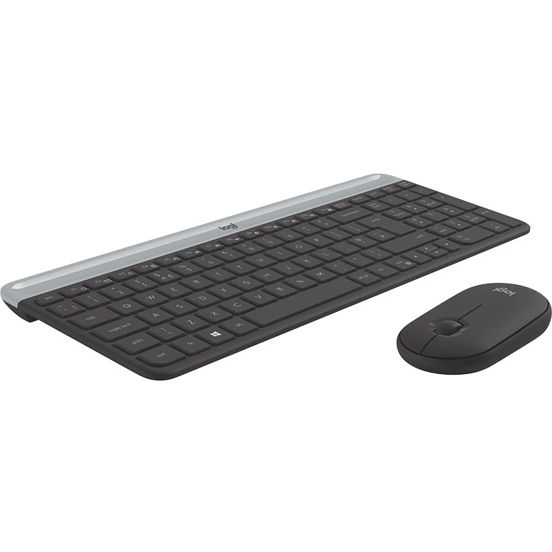 Belaidė klaviatūra ir pelė Logitech MK470 Slim Combo (grafitas)