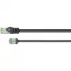 Goobay Ultra-Flexible CAT 8.1 Patch Cable slim U/FTP juodas - itin trumpas kištukas 99,9% (74353)