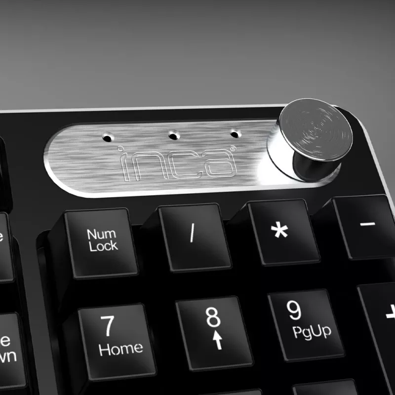 Inca IWS-549U belaidė klaviatūra ir pelė RF USB QWERTY turkiškas juodas