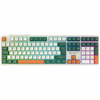 Belaidė mechaninė klaviatūra CANYON Shadder GKW-11 RGB balta