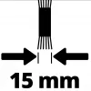 Einhell 3424100 keičiamas plieninis šepetys, 100 mm, siūlių valikliui BG-EG