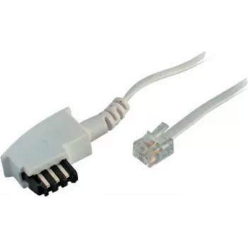 Telefono laidas S/CONN TAE-F kištukas Western 6/4 universalus baltas 6 m - ShiverPeaks
