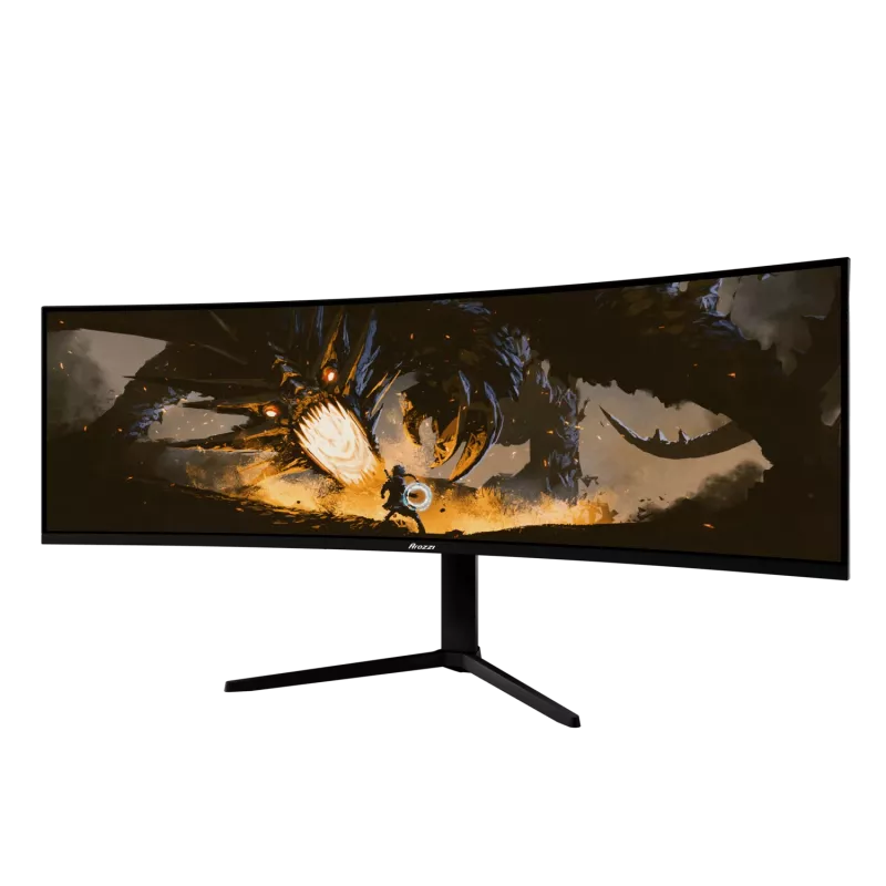 Išlenktas LED monitorius Arozzi Nova 49 coliai – 5120 x 1440 Dual QHD, VA skydelis, 4 ms, USB šakotuvas, VESA