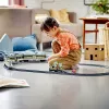 LEGO City 60337 Express keleivinis traukinys su nuotolinio valdymo pultu, žaislas vaikams, berniukams ir mergaitėms, su veikiančiais priekiniais žibintais, 2 vagonais ir 24 bėgių dalimis