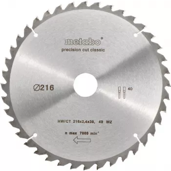 Pjūklo diskas Metabo 628060000 21,6 cm