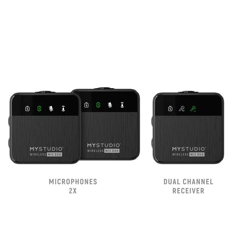 Belaidžio mikrofono rinkinys Easypix MyStudio Wireless Mic Duo 62022