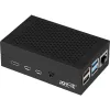Aliumininis korpusas Raspberry Pi 4 B JYT RB-AlucaseP4+01B, juodos spalvos
