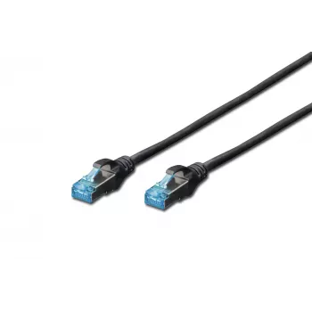 Tinklo kabelis Digitus CAT 5e SF/UTP 1 m RJ-45 juodas