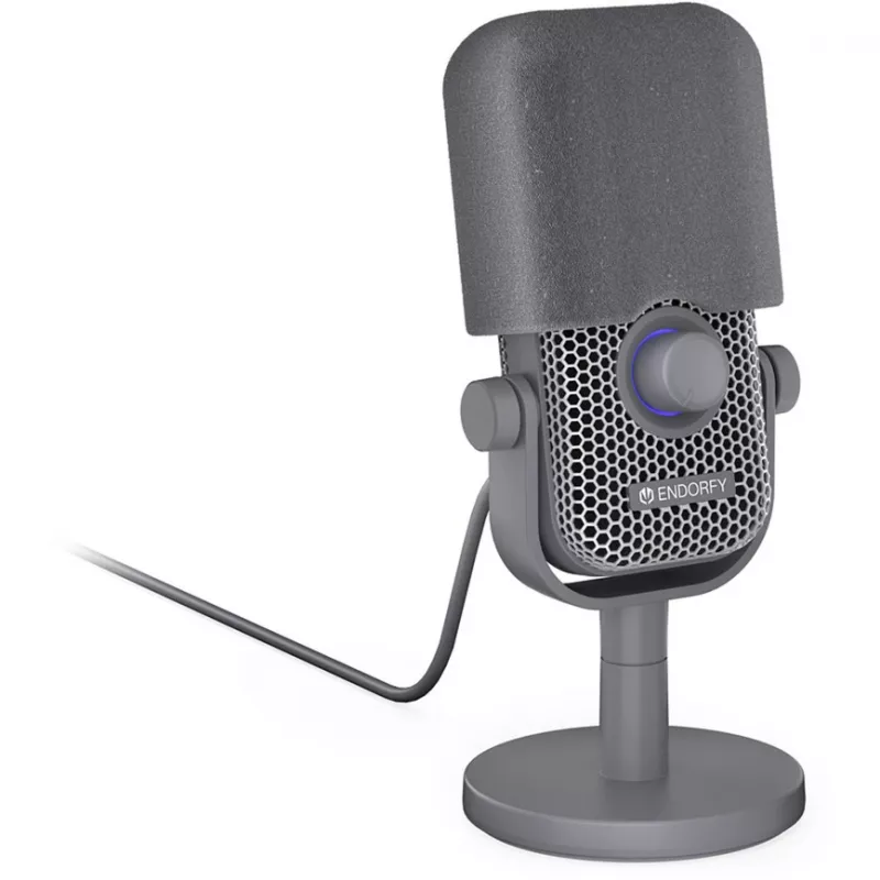 Mikrofonas ENDORFY Solum Voice S Alt pilkas EY1B024 USB jungtimi