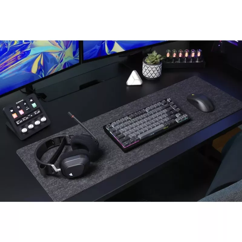 Corsair Gaming K65 Plus Wireless 75% RGB žaidimų klaviatūra, MLX RED - juoda, pilka