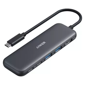 USB šakotuvas Anker 332 pilkas USB Type-C 5000 Mbit/s HDMI USB 3.2