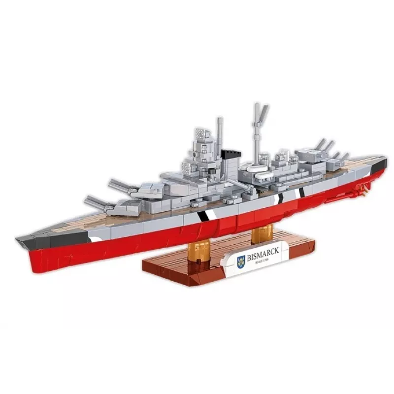 Konstruktorius Cobi mūšio laivas Bismarck modelis, 590 detalių
