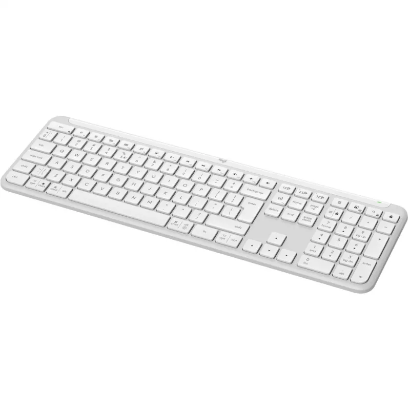 Logitech K950 Signature Slim Klaviatūra biurui RF belaidė Bluetooth QWERTY US International balta