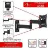 Laikiklis TV LCD/LED 10-27 15kg AR-82 reguliavimas vertikalus/horizontalus 28cm