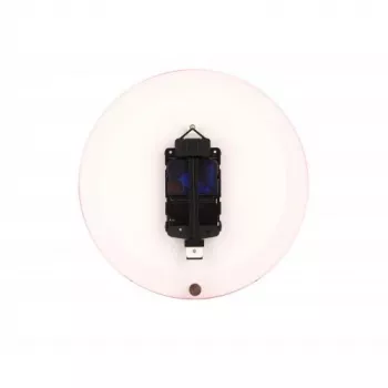 NeXtime laikrodis 2615ro Focus, Ø25 cm, sieninis, baltas/raudonas