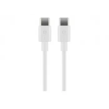 Goobay USB-C įkrovimo ir sinchronizavimo laidas, 2 m, baltas