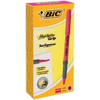BIC Highlighter FLEX rožinė, dėžutė 12 vnt. 494879
