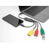 DeLOCK 4 prievadų USB 2.0 kabelinis šakotuvas USB Type-C į 3 x USB-A moteriškas + 1 x USB-C vyriškas