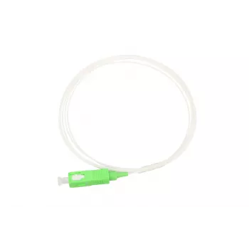 Pigtail SC/APC vienmodis Extralink G.657.A1 900µm FTTH 1,5m, Easy strip, baltas