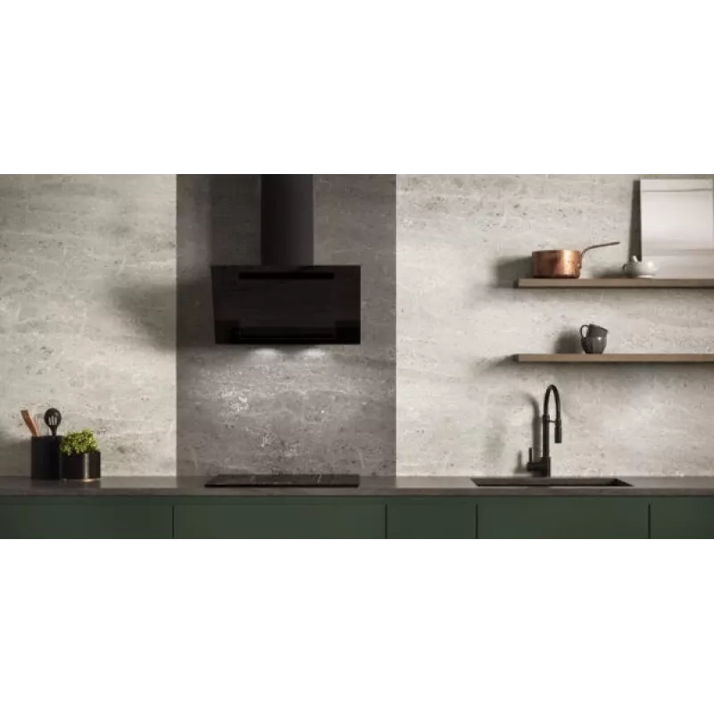 Vertikalus Eco Duo Stiklinis Sieninis Gartraukis Juodas