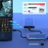 Unitek uHUB S7+ D1029A USB-C šakotuvas, USB 3.2 Gen 2 10 Gbps, HDMI 2.0, Gigabit RJ45, 3,5 mm garso lizdas, 100 W, pilkas