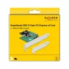DeLOCK PCI Express x4 kortelė su 1 vidiniu USB 3.2 Gen 2 rakto B 20 kaiščių lizdu