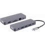 Dokavimo stotelė nešiojamam kompiuteriui ShiverPeaks S/CONN 14-05028, laidinė USB 3.2 Gen 1 Type-C, pilka