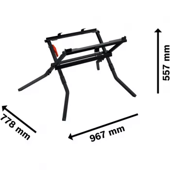 Transportinis ir darbinis stalas Bosch GTA 571 Professional pjūklams GTS 70-216 ir GTS 18V-70 (juodas)
