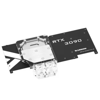 Galinė plokštė GPU Barrow Aktive Backplate RTX 3080/3090 FTW3 RGB akrilinė (BS-EV3090F-PA B)