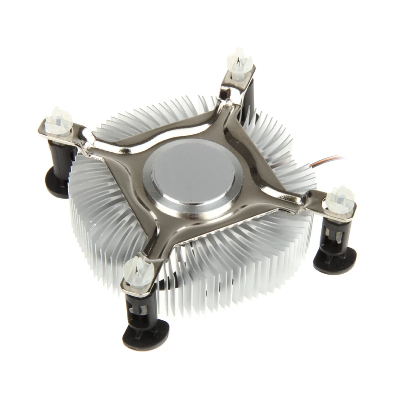 Akasa AK-CC7122BP01 žemo profilio procesoriaus aušintuvas iš aliuminio, LGA775/LGA1156/LGA1155, 75 mm