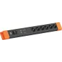 Bachmann CONNECTUS 6xCEE7/3 1xGVS 1x jungiklis 2,0 m CEE7/7 Juod/Oranž (BM005915)
