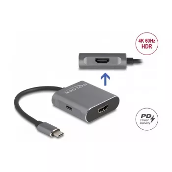 DeLOCK USB-C skirstytuvas DP Alt režimas į 2x HDMI MST 3840x2160