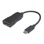 Garbot USB-C (vyriškas) į DisplayPort (moteriškas) kabelis 15 cm, juodas