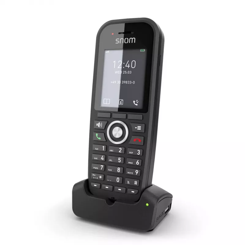 DECT telefono belaidis ragelis Snom M30 IP DECT, juodas