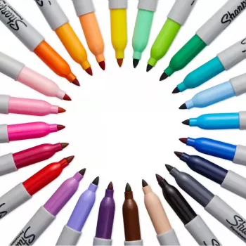 Sharpie smulkus nuolatinis žymeklis, juodas, 12 vnt