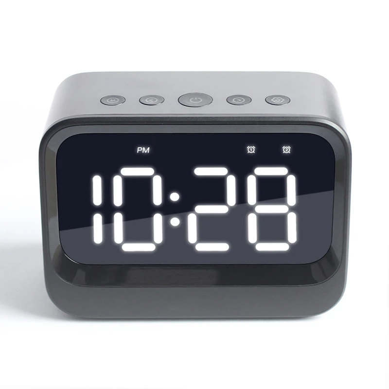 Skaitmeninis žadintuvas Denver EC-53B juodas LCD Bluetooth baterija