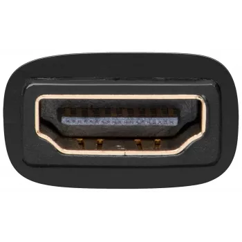Wentronic Goobay HDMI / DVI-I adapteris, HDMI lizdas (A tipas), juodas - 19 kontaktų HDMI lizdas > DVI (24+5) lizdas (68690)