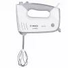 Rankinis plaktuvas Bosch MFQ36480 – 450 W, 5 greičių su turbo, pilkai baltas, plakikliai ir tešlos kabliukai