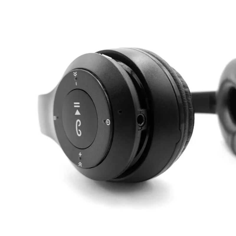 Belaidės ausinės MEDIA-TECH EPSILION BT MT3591 Bluetooth 4.2, radijas FM, mikrofonas, juodos