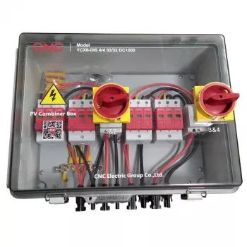 PV kombinatorinė dėžė HiSmart NV822317 DC 4in-4out IP66