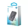Power bank Vention 10000mAh magnetinis belaidis 20W, 1×USB-C, juodas