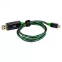 USB kabelis RealPower A / Micro-USB B 0,75 m