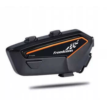 Ausinės „FreedConn F1 V2 EU“ – belaidės Bluetooth 5.2, IP65, 1100 mAh baterija, iki 48 h pokalbių, FM radijas, mikrofonas, segtukas