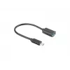 LANBERG AD-UC-UA-04 adapteris USB TYPE-C (vyriškas) - USB Type-A (moteriška) 15cm Juodas